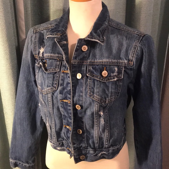 Hollister Jackets & Blazers - Hollister Distressed destroyed Jean jacket